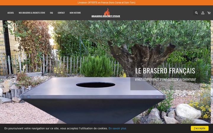 Screenshot of brasero-rocket-stove.com