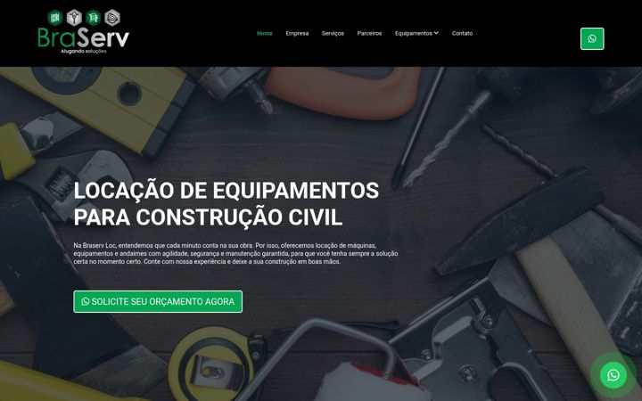 Screenshot of braservloc.com.br