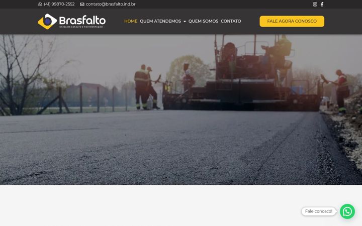 Screenshot of brasfalto.ind.br