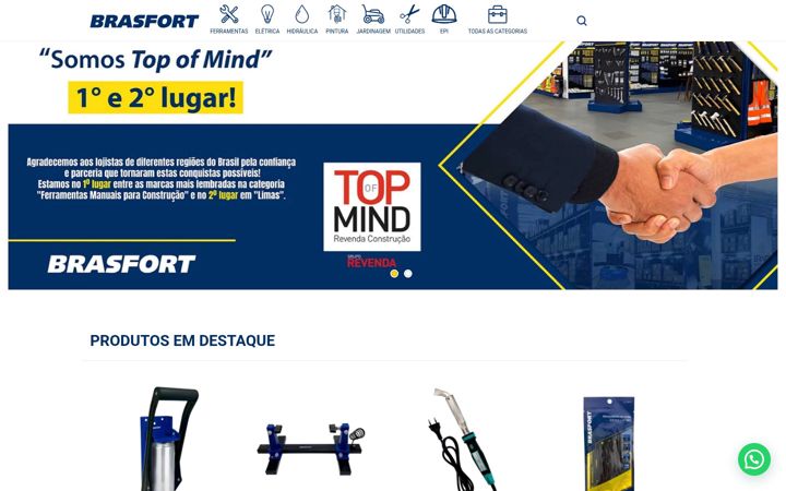 Screenshot of brasfort.net.br
