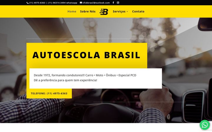 Screenshot of brasilautoescola.com.br