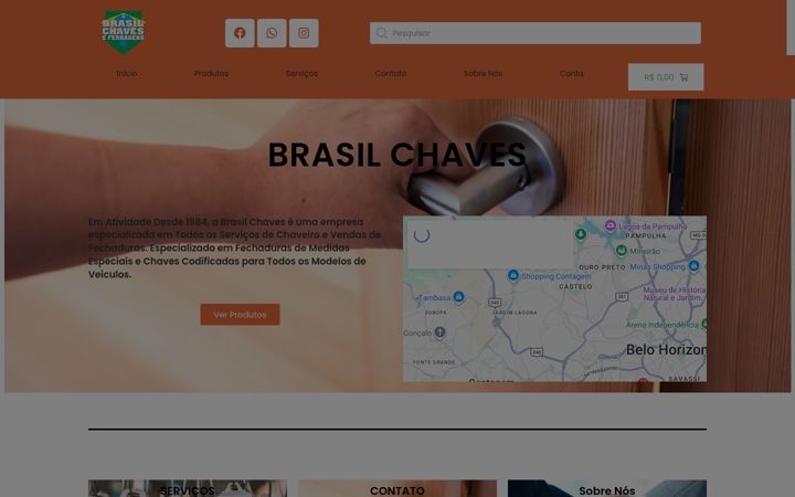 Captura de pantalla de brasilchaves.com.br