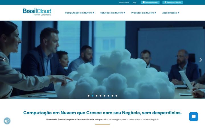 Screenshot of brasilcloud.com.br