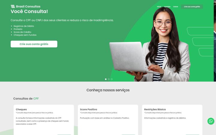 Screenshot of brasilconsultas.com.br