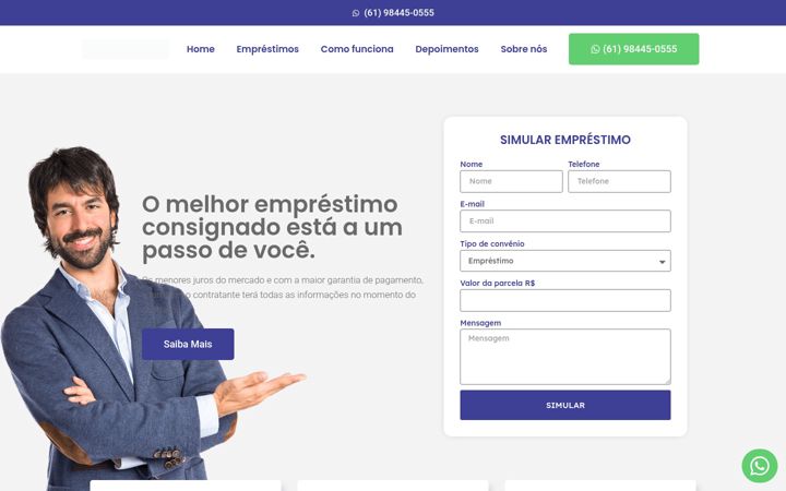 Screenshot of brasilcreddf.com.br