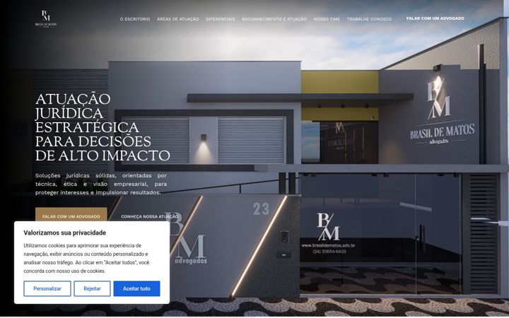 Posnetek zaslona brasildematos.adv.br