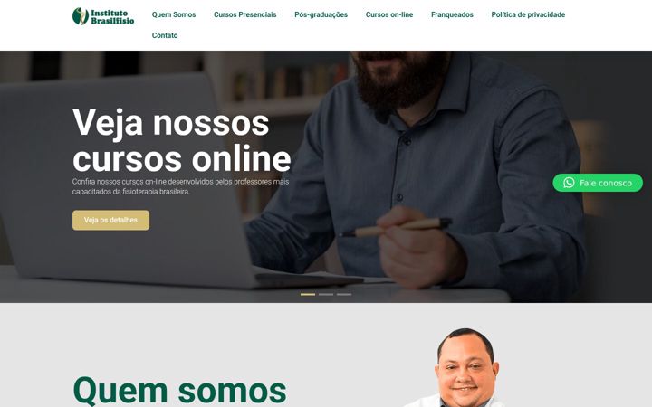 Screenshot of brasilfisio.com.br