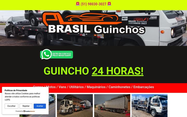 Screenshot of brasilguincho.com.br
