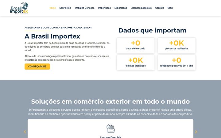 Skærmbillede af brasilimportex.com.br