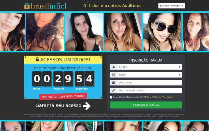Screenshot of brasilinfiel.com.br