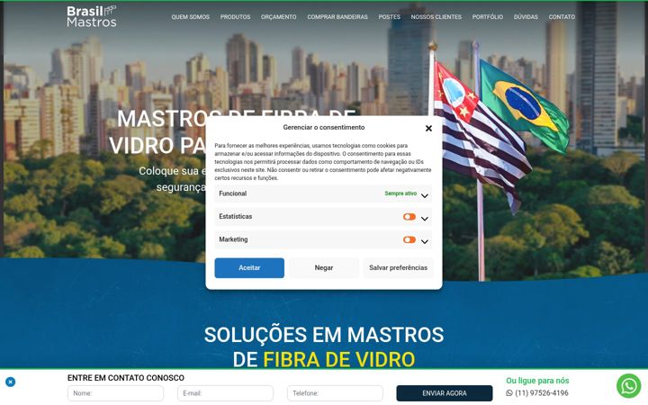 Skærmbillede af brasilmastros.com.br