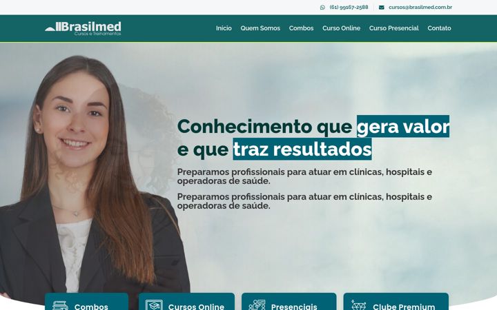 Screenshot of brasilmedcursos.com.br