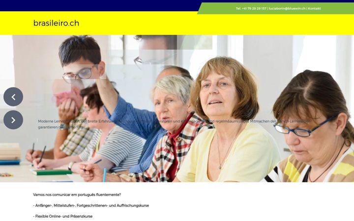 Screenshot of brasilportugiesisch.ch