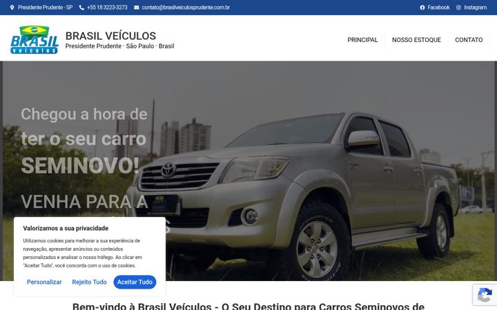 Screenshot of brasilveiculosprudente.com.br