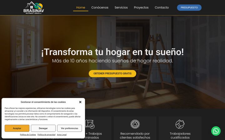 Screenshot of brasinav.com