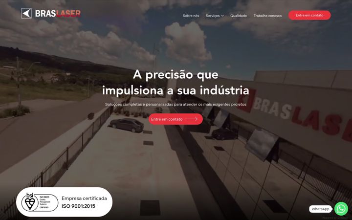 Snímek obrazovky braslaser.com.br