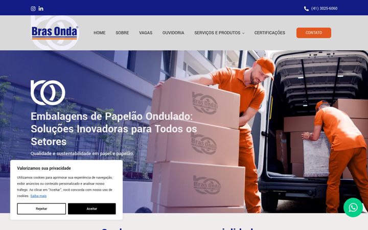 Snímek obrazovky brasonda.com.br