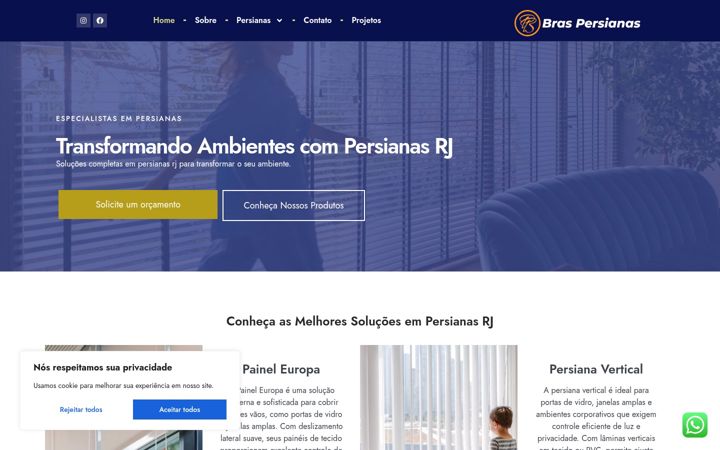 Screenshot of braspersianas.com.br