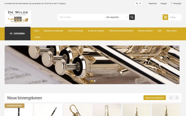 Screenshot of brassatelierdewilde.nl