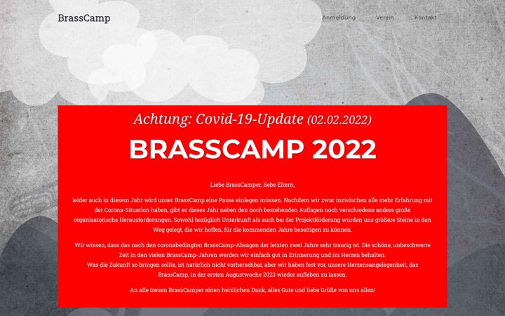 Screenshot of brasscamp.de