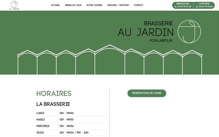 Screenshot of brasserie-aujardin.fr