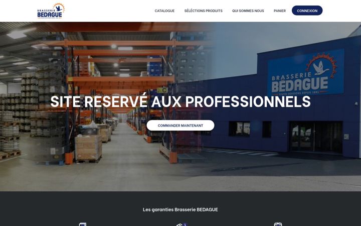 Screenshot of brasserie-bedague.com