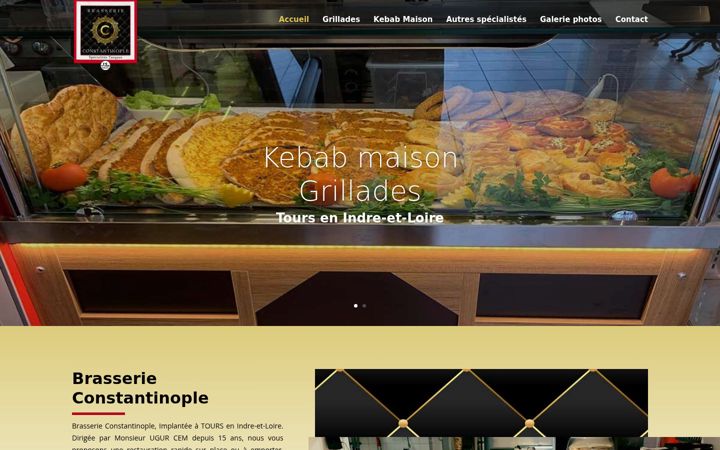 Screenshot of brasserie-constantinople.fr