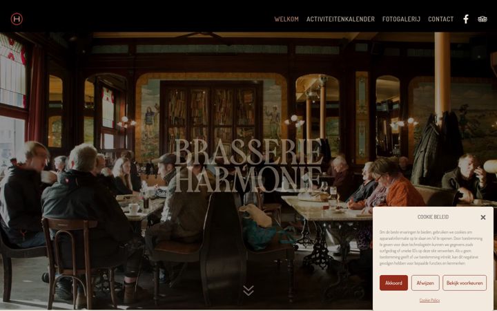 Ekrānuzņēmums no brasserie-harmonie.be