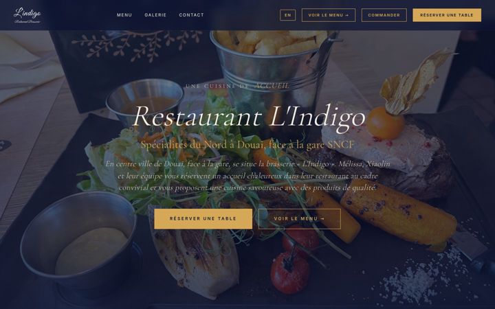 Екранна снимка на brasserie-indigo-douai.fr
