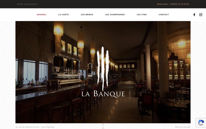 Screenshot of brasserie-labanque.fr