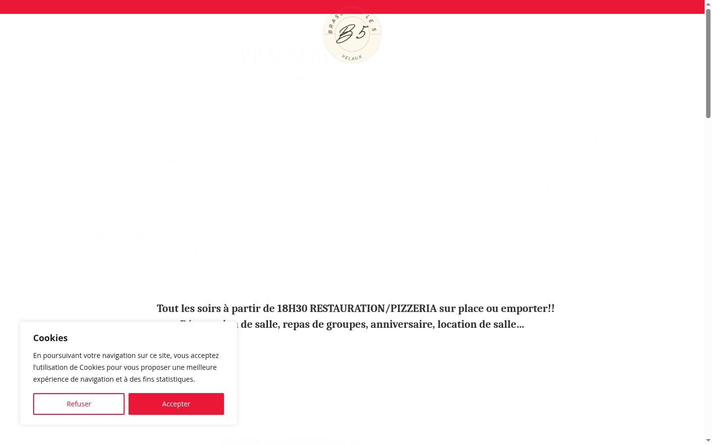 Screenshot tal-banner tal-kunsens muri qabel kwalunkwe interazzjoni