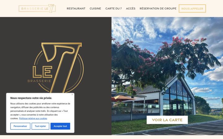 Screenshot of brasserie-le7.fr