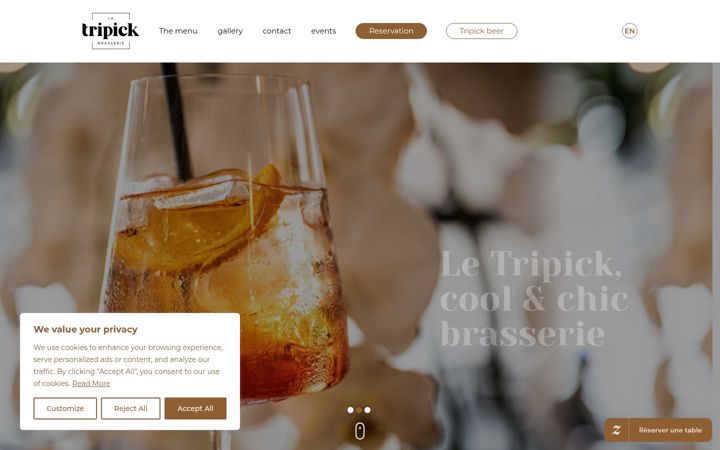 Képernyőkép: brasserie-letripick.be