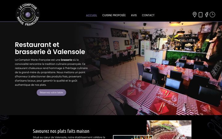 Screenshot of brasserie-marie-francoise.fr