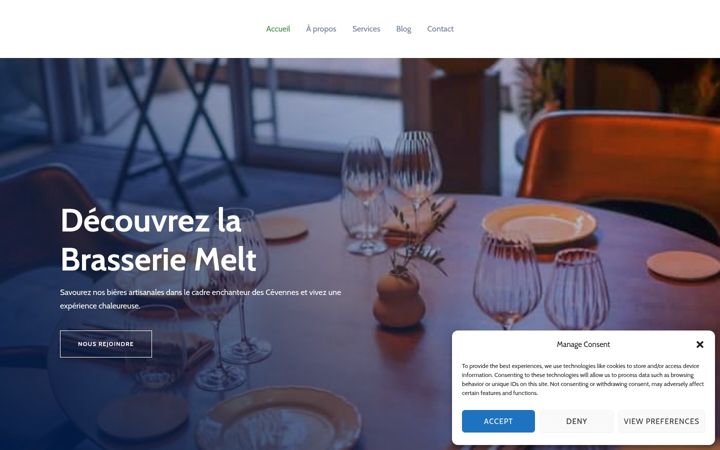 Screenshot of brasserie-melt.fr