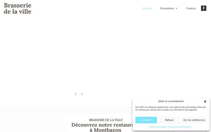 Екранна снимка на brasserie-montbazon.fr