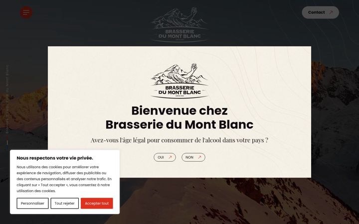 Screenshot of brasserie-montblanc.com