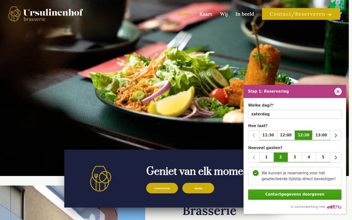 Skærmbillede af brasserie-ursulinenhof.be