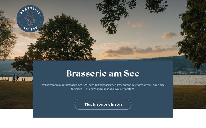 Screenshot of brasserieamsee.ch