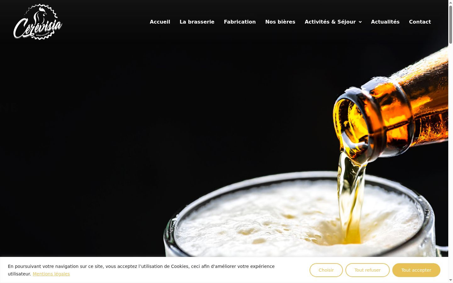 Screenshot του banner συγκατάθεσης που εμφανίστηκε πριν από οποιαδήποτε αλληλεπίδραση