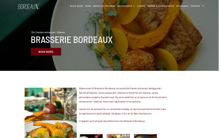 Screenshot of brasseriebordeaux.dk