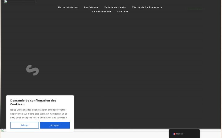 Screenshot of brasseriedeblaugies.com