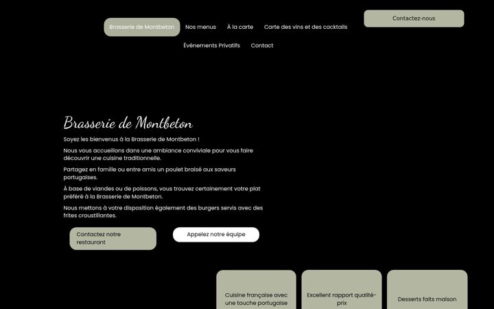 Screenshot του brasseriedemontbeton.fr