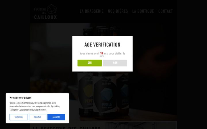 Screenshot του brasseriedescailloux.fr