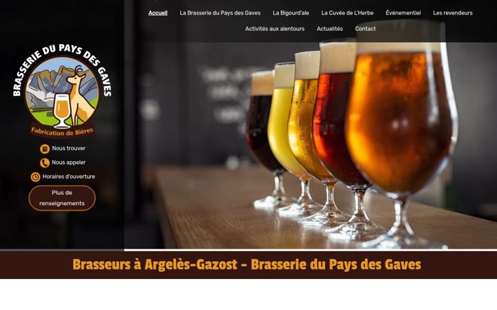 Screenshot of brasseriedesgaves.fr