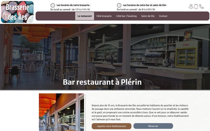 Screenshot of brasseriedesiles.fr