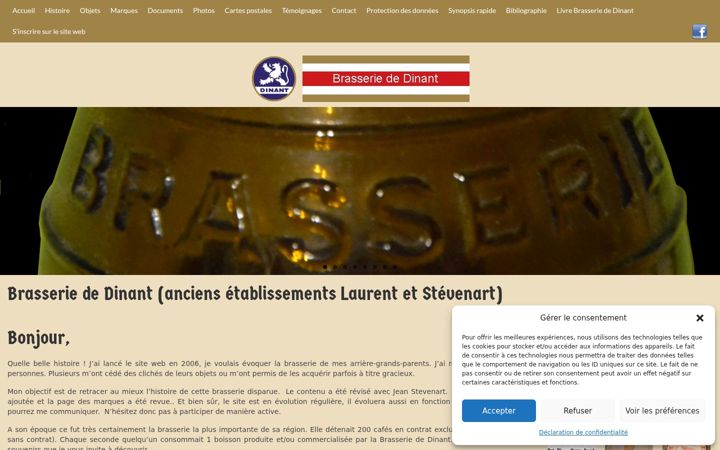 Képernyőkép: brasseriedinant.be