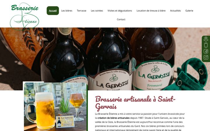 Screenshot of brasserieetienne.com