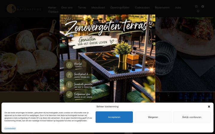 Skærmbillede af brasseriehafenstube.nl