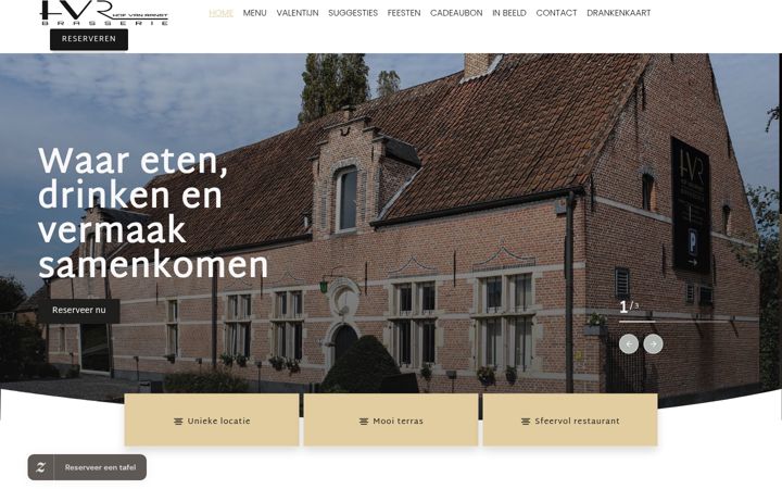 Screenshot stránky brasseriehofvanranst.be